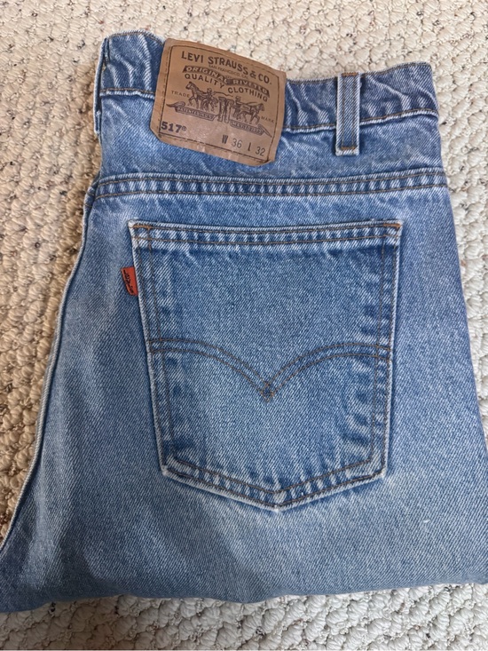 Levi's Other - Vintage 90’s Orange Tag 517 Levi's Light Blue Jeans